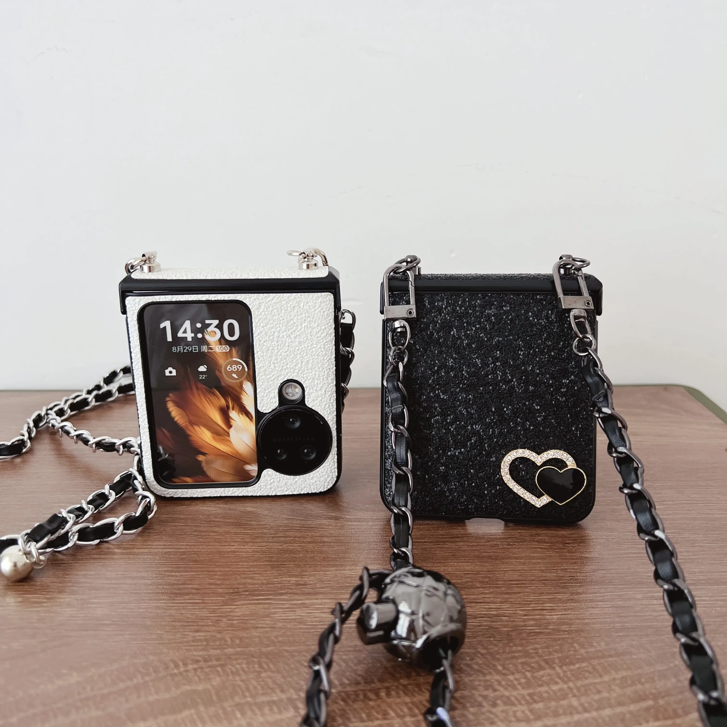 Case For OPPO Find N3 Flip TPU Long Crossbody Strap Bumper Hand Case For OPPO Find N3 Flip Back Cover