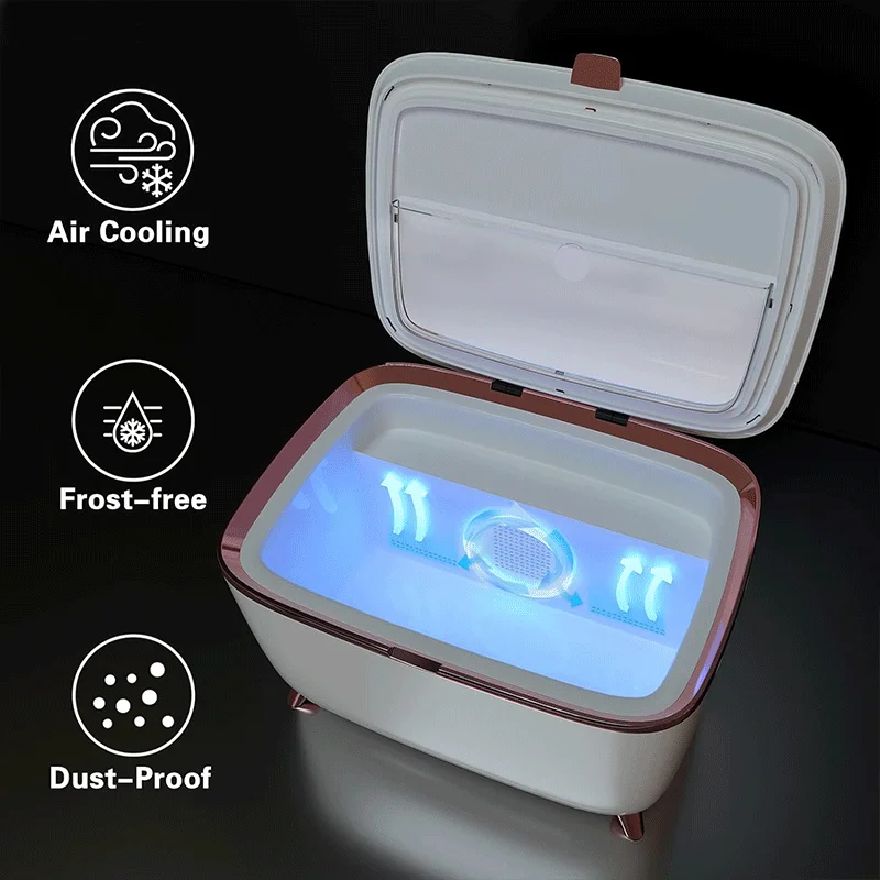 Mini Makeup Fridge with Constant Temperature, Portable Cosmetic Fridge for Skincare, Beauty refrigerator for Bedroom