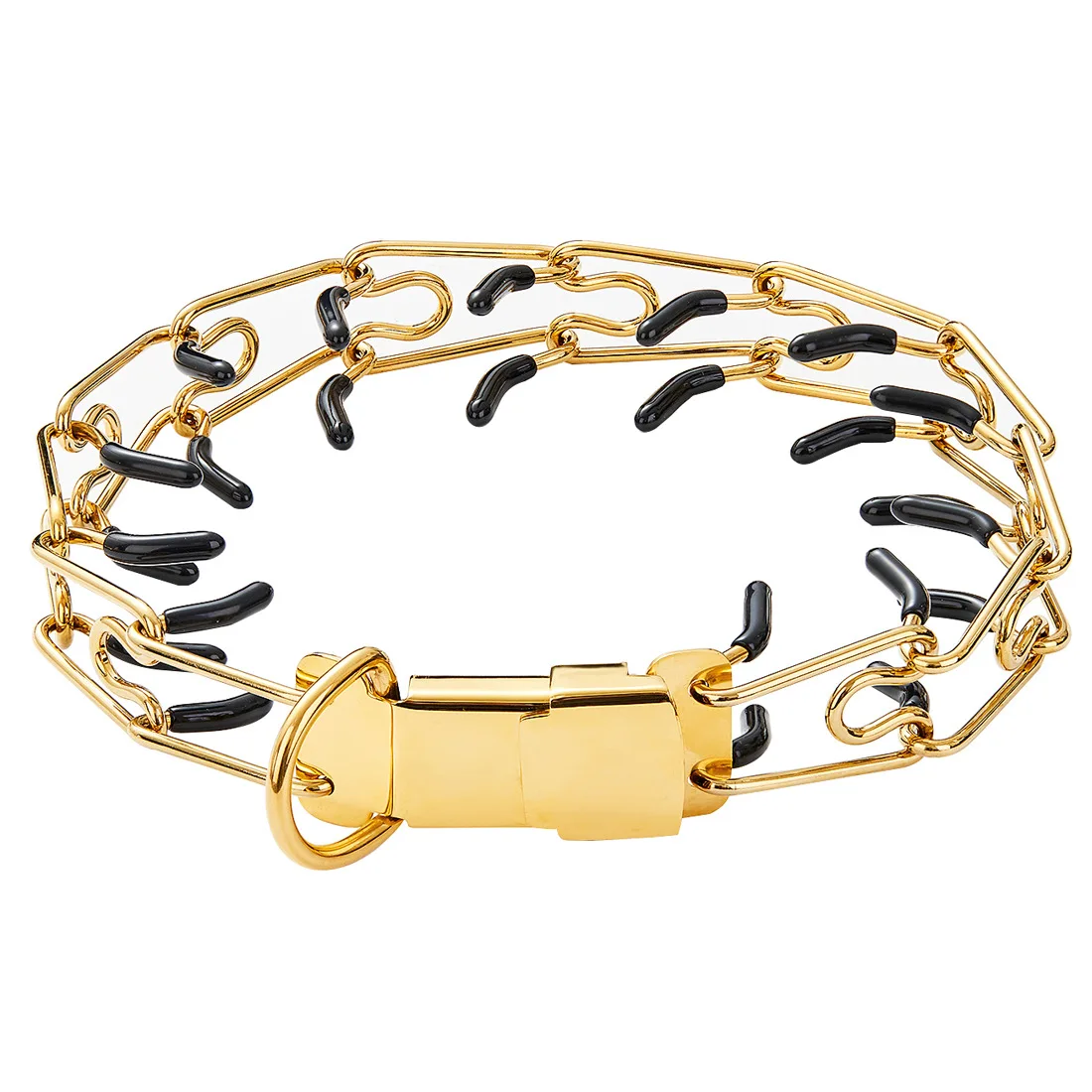 

Prong Dog Training Collar Ultra-Plus Chrome Plated Steel Pet Pinch No-Pull for Dogs Anti Pull Made in Germany