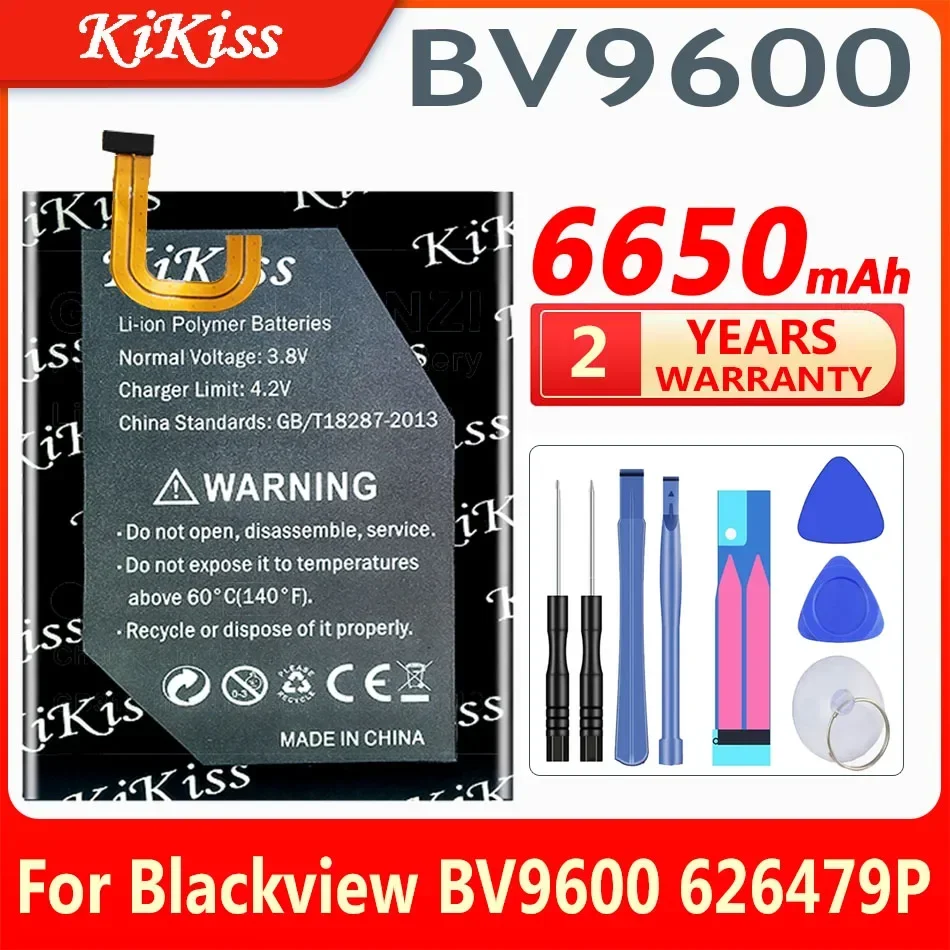 

Сменный аккумулятор KiKiss 6650 мАч BV 9600 для Blackview BV9600 / BV9600 Pro