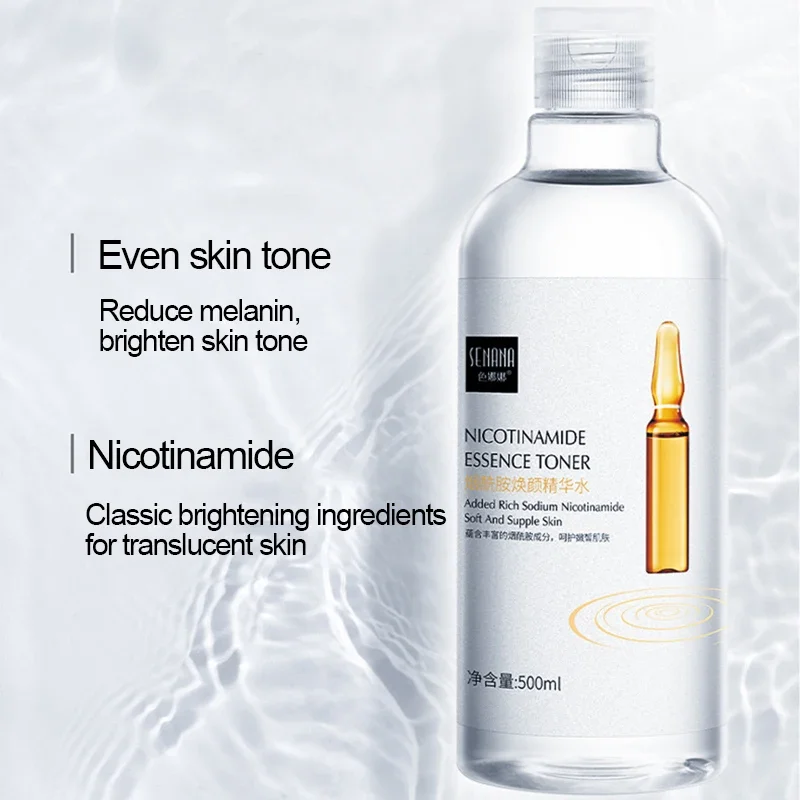 500ml Large Capacity Essence Water Niacinamide Improve Dull Hyaluronic Acid Moisturize Dry Skin Facial Beauty Care Toner