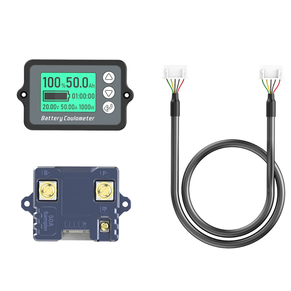 TK15 Battery Coulometer 50A 100A 350A Lithium Battery Capacity Tester Voltage Current Residual Power Indicator Battery Monitor 2