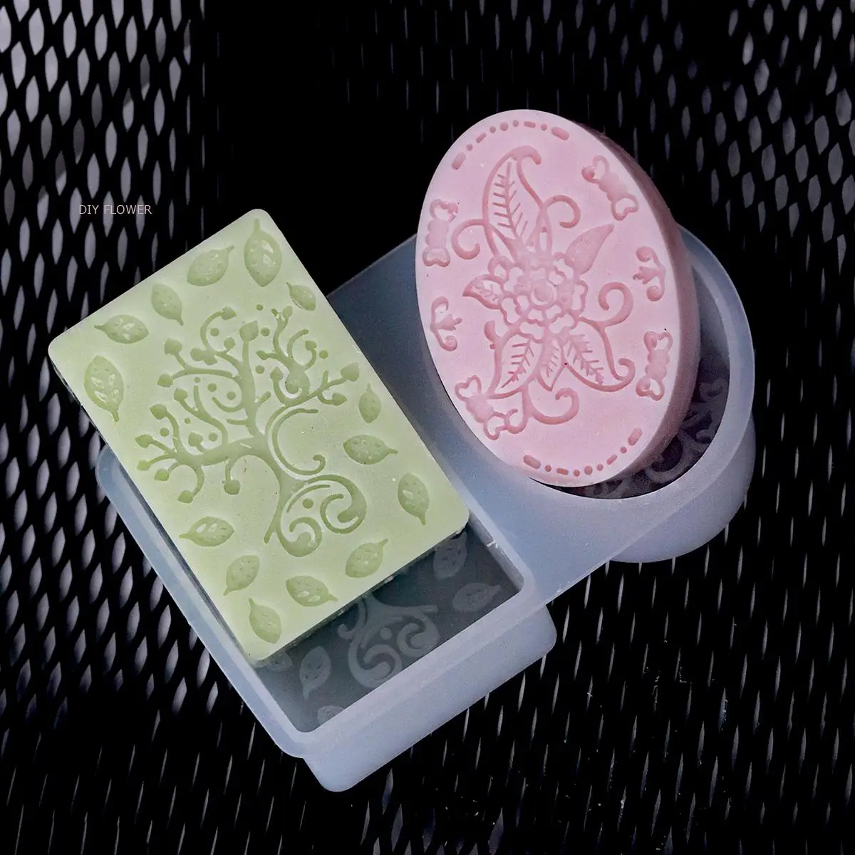 DIY Epoxy Resin Soap Mould Western Region Ethnic Pattern Soap Silicone Mould Handmade Scented Candle Biscuit Cake Baking Tools