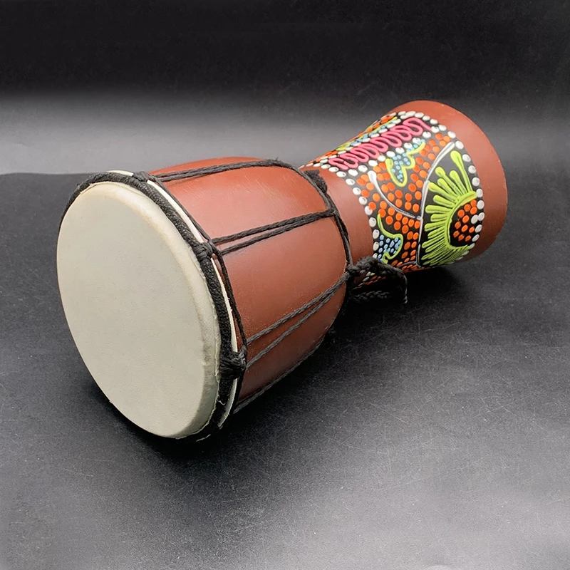 LD32428-Bois africain à la main tambour africain tambour percussion  professionnel instrument de musique traditionnel 5 pouces brun - Cdiscount  Jardin