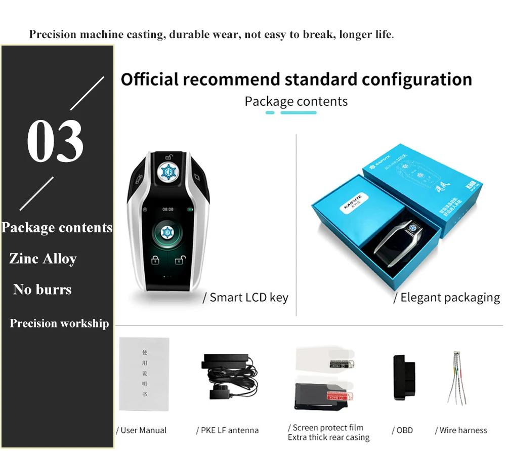 Keyforkess nuovo K600 PKE Comfort Access Keyless Entry chiave LCD remota intelligente modificata universale per Bmw Audi Kia VW Chevrolet Nissan - S108a9e97aea546c5863e13beef7878f4L