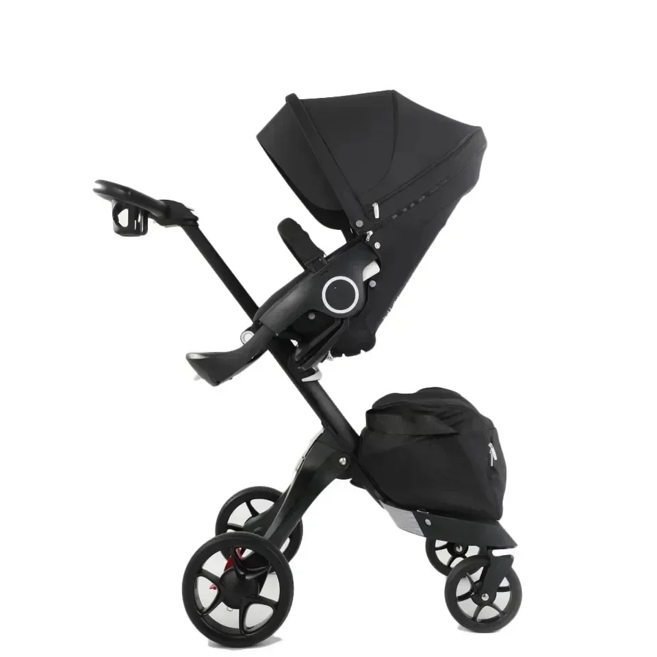 

High View Baby Stroller Two-way Shock Absorber Light Folding Can Sit on The Lying Baby Stroller Newborn Stroller