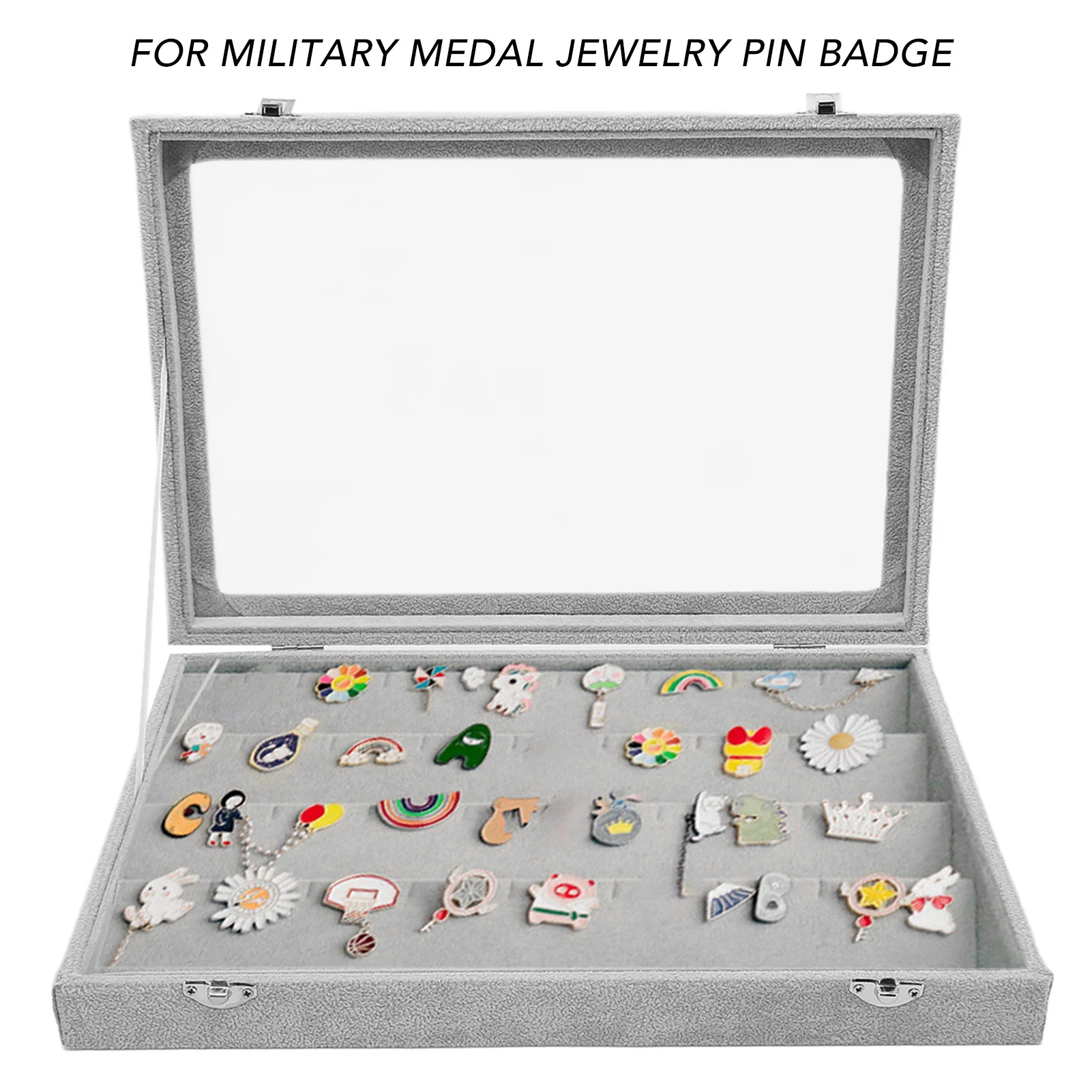 Pin Display Case Brooch Storage Box Medal Display Case Multi