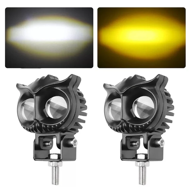 2X Motorrad LED Scheinwerfer Arbeitsscheinwerfer