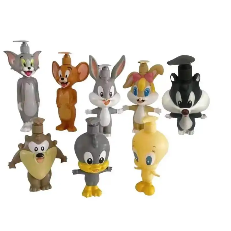 Cartoon Soap Dispenser Empty Kids Liquid Soap Pump Bottle Dispenser Refillable Soap Lotion Bottle Sanitizer Moisturizer Cleanser 3