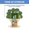 Delta Children Tree Bookcase - Greenguard Gold Certified, Fern Green/Crafted Natural 6