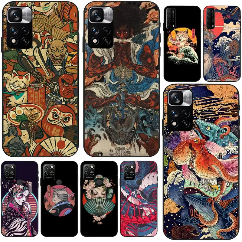 Чехол для телефона в японском стиле для Samsung A52 A50s A51 A52 A72 A80 A91 A72018 A72018
