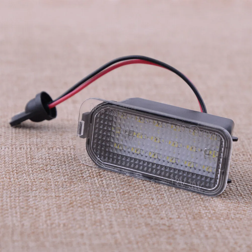

For Ford Fiesta Focus Galaxy C-max 2pcs Licence Plate Light Auto Light Car License Plate Lights Exterior Accessories Error Free