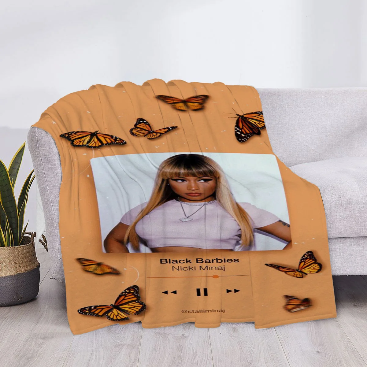 Star Blanket Nicki Minaj Luxury Cover Fluffy Soft Blankets & Throws Plaid Sofa Knee Microfiber H Anime Throw Child Cute Bed Home 6