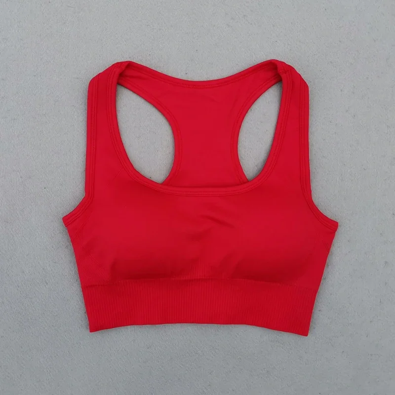 Energy Seamless Sports Bra Women Medium Support Running Racerback Yoga Bra Vest Type Brassiere Push Up Sport Fitness Top