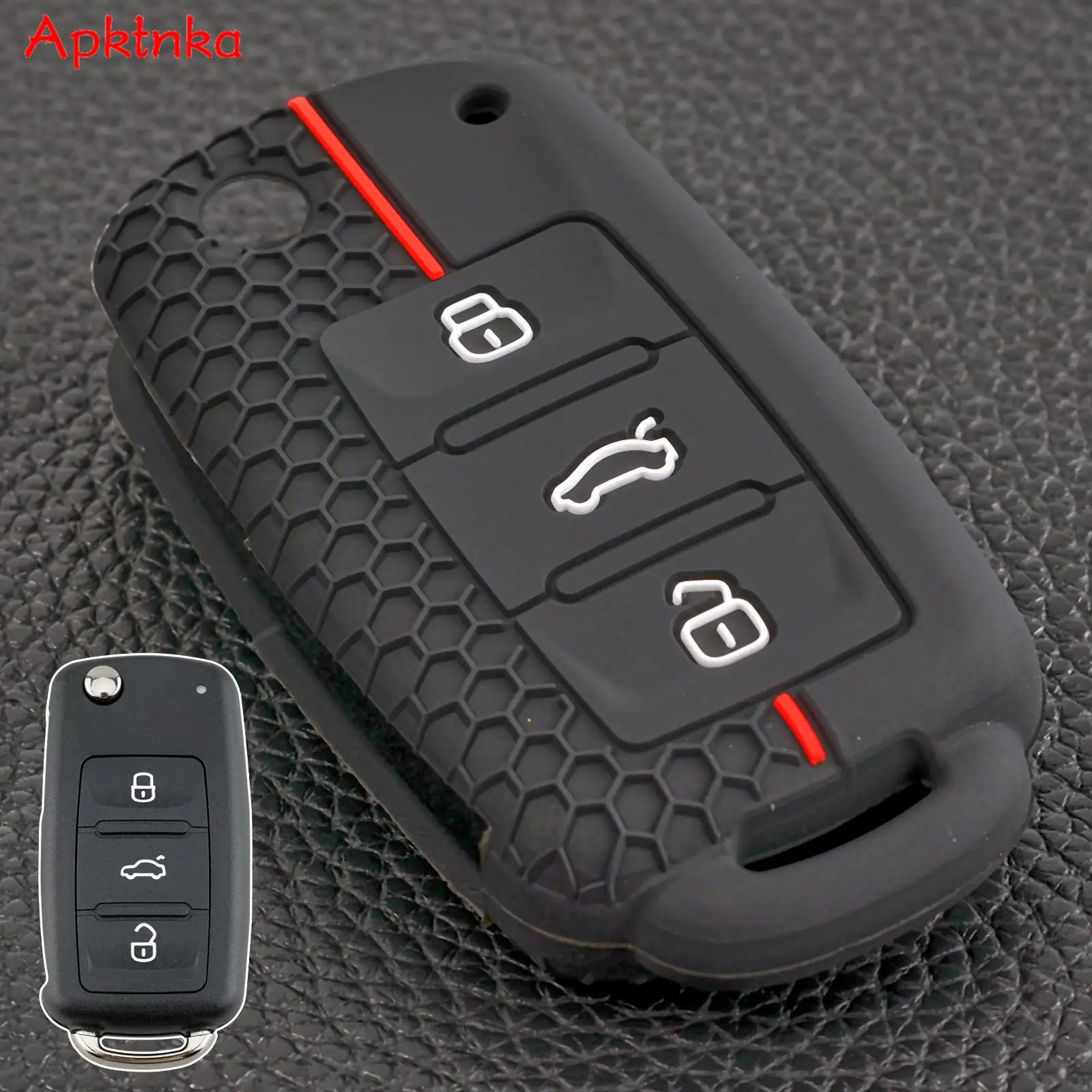 3 Button Car Remote Flip Key Fob Case Holder For Volkswagen Golf MK6 Polo Beetle Tiguan Touran Passat Caddy Jetta Eos Skoda Seat key case cover key case flip key fob shell car key shell remote control case cover