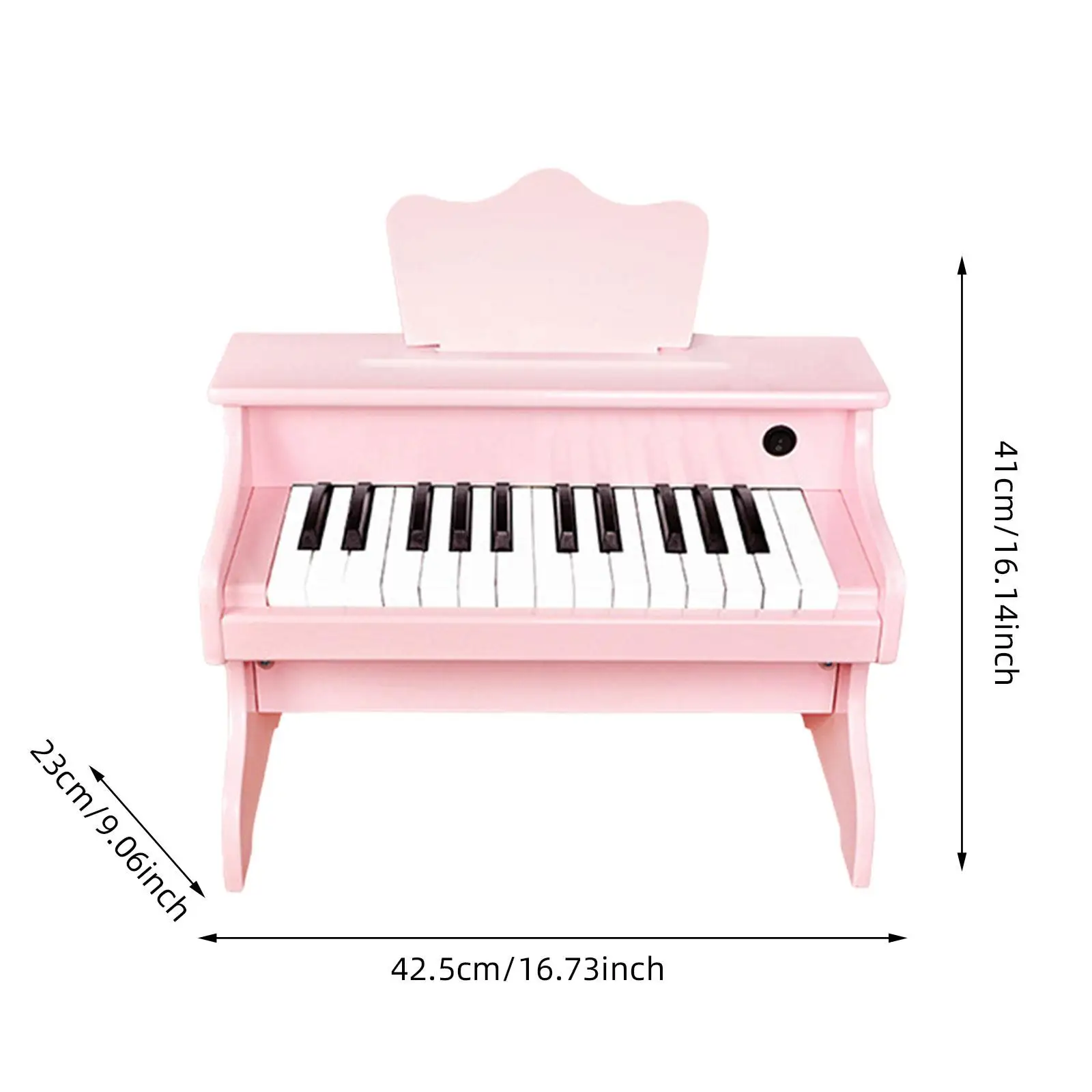 Kids Piano Keyboard Wood Piano for Toddlers 25 Keys Portable Music Keyboard Instrument Toy for Boys Girls Children Gift Play