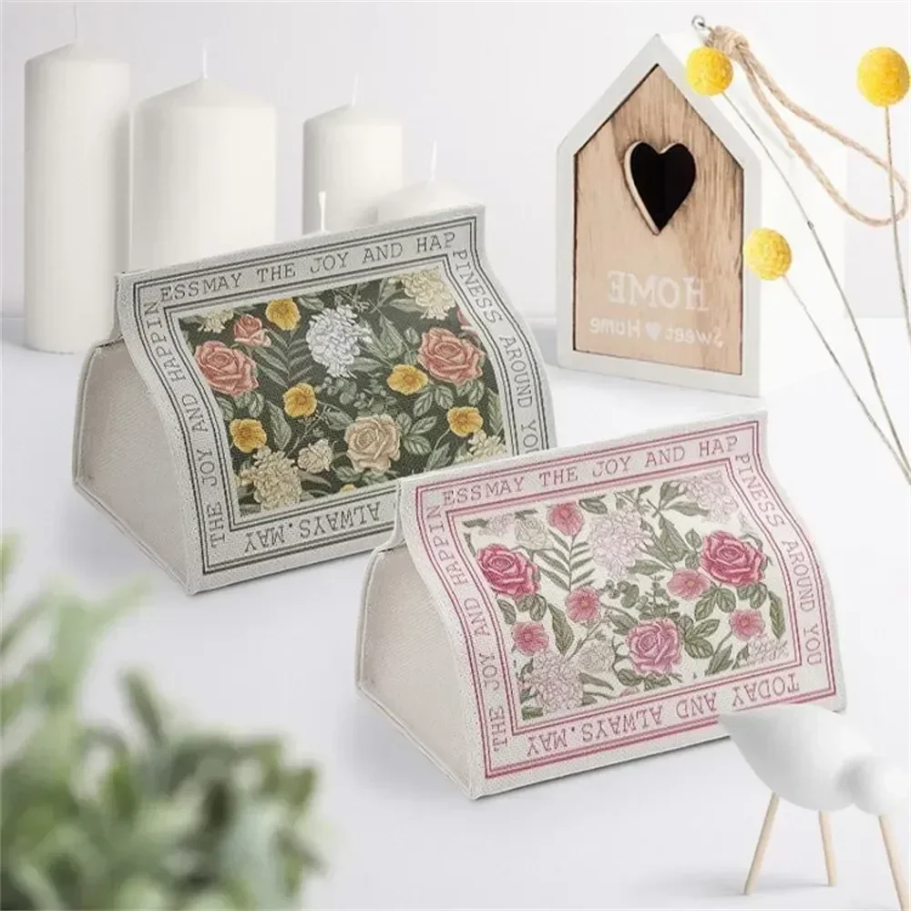 

Американская декоративная коробка, тканевая коробка, тканевая салфетка для ванной, креативная салфетка для ванной комнаты, домашняя коробка для автомобиля, пасторальная Рождественская салфетка