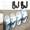 Slippers Rack No Punching Bedroom Toilet Drainage Rack Simple Slipper Hook Neat Storage Shoe Drying Slippers Rack Wall Mounted 2