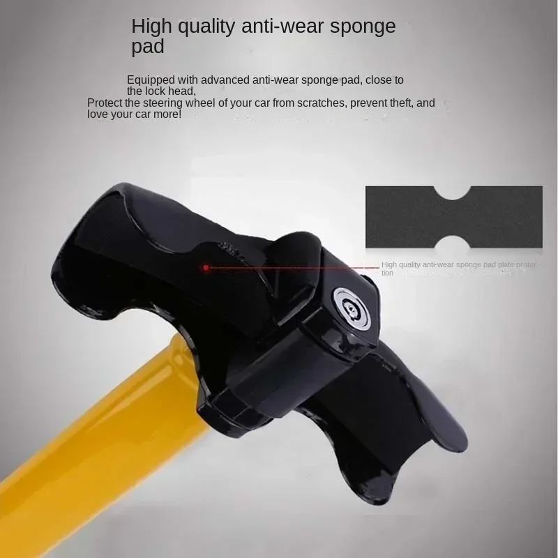Car steering wheel lock T-type Steering Wheel Lock Self-Defense Car Safety Car Front Anti-Theft, steering wheel lock