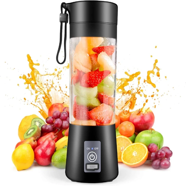 Portable Blender,Personal Blender, Smoothies  Jucier Cup USB Rechargeable and Personal Size Blender Shakes,380ml,Fruit Juice,Mix