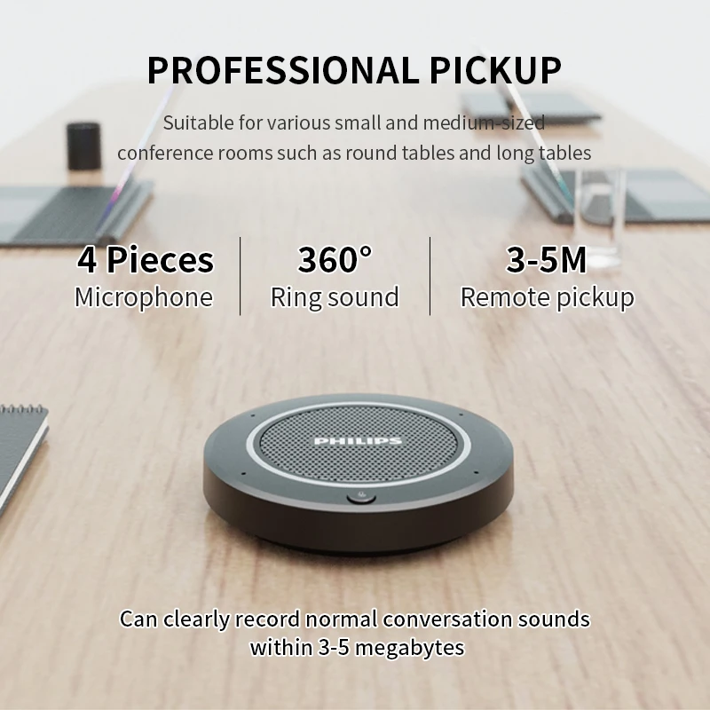 PHILIPS PSE0400 Original Smart Meeting Speaker Microphone for Conferance Online Meeting