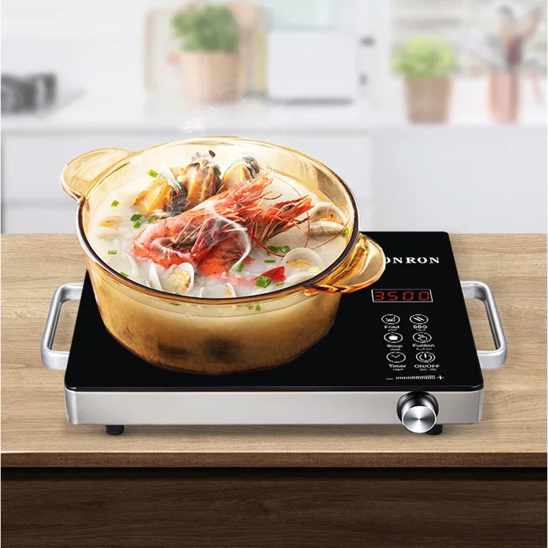 3500W  Ceramic Stove 220V Infrared Heating Induction Cooker Household Hot Pot Barbecue  Stove 5