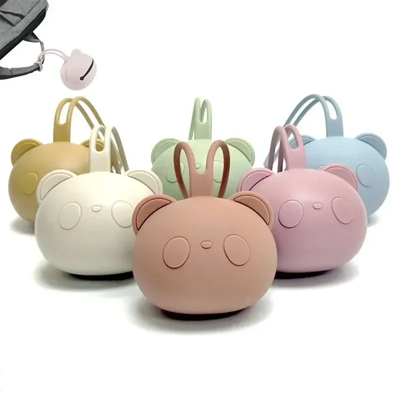 Silicone Nipple Storage Bag For Newborns Kids Pacifier Holder Bear Shape Nipple Case BPA Free Safe Storage Box Accessories 1Pcs