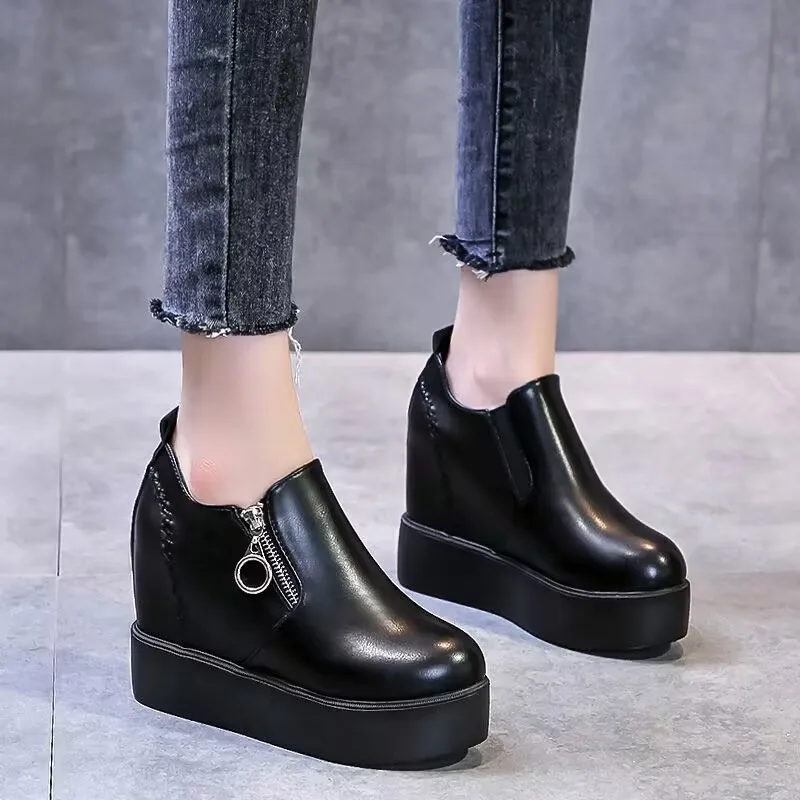 Female Chunky Women Casual Shoes Woman Platform trainers lady wedge comfy Fashion Low Top non slip Sneakers zapatillas de mujer