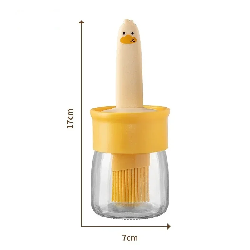 Silicone Oil Brush Bottle for BBQ Cooking and Baking