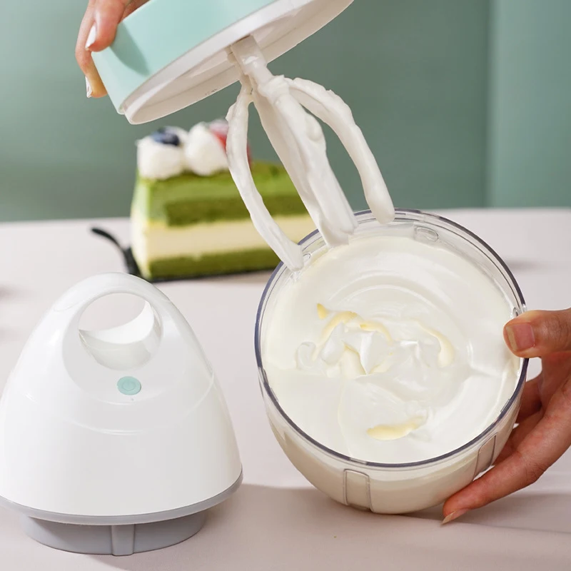 900ML Electric Milk Frother Machine Household Food Mixer Kitchen Baking Cream Blender Egg Beater Strike Mixer Portable Blender 2