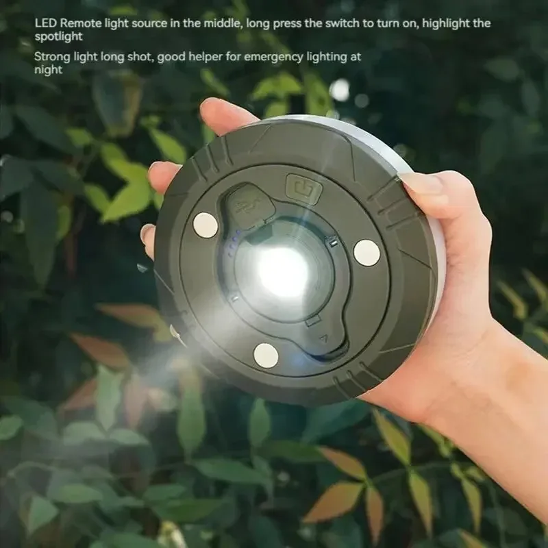 Multifunctional 4-in-1 LED Camping Light String USB Rechargeable Outdoor Tent Decor with Magnet Hook XTE Flashlight camping light camping lamp portable flashlight camping lantern portable torch