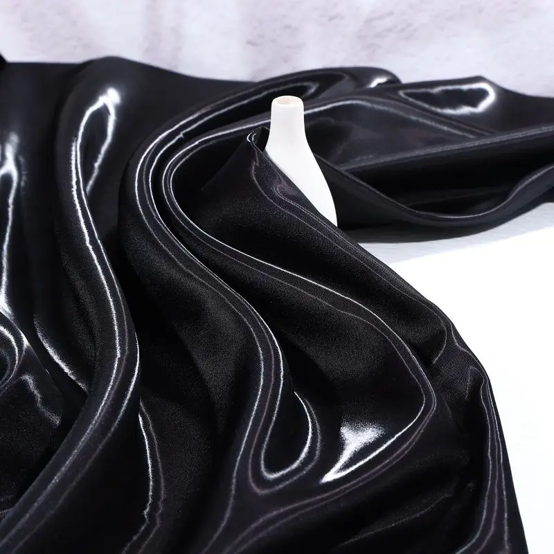 Reflective Liquid Water Light Fabric for Fashion and DIY Sewing - Pink Blue
