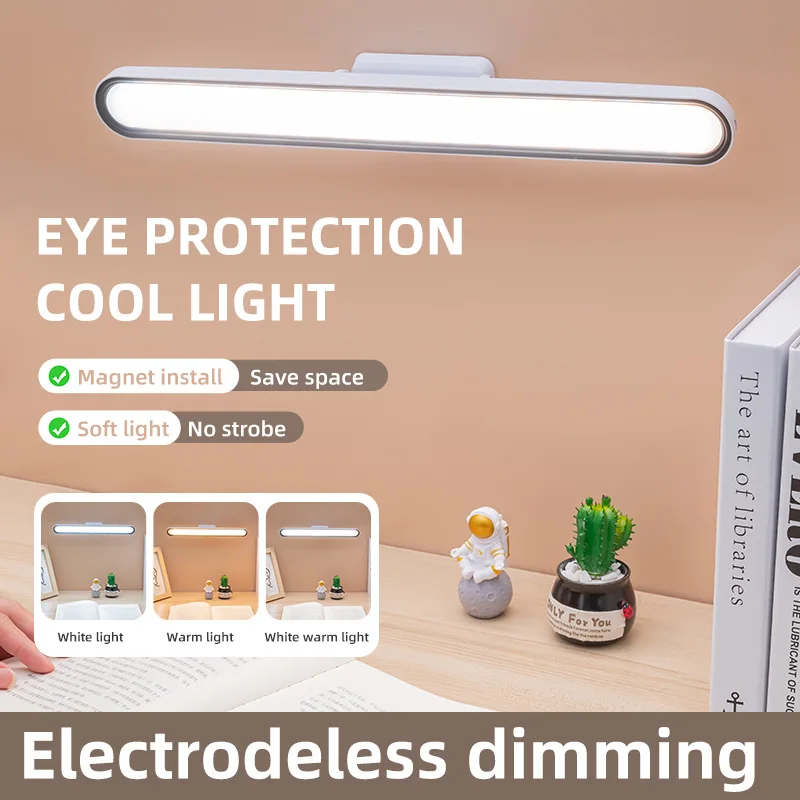 LED 5V USB 책 조명 눈 보호 터치 스위치 테이블 책상 램프 휴대용 매달..