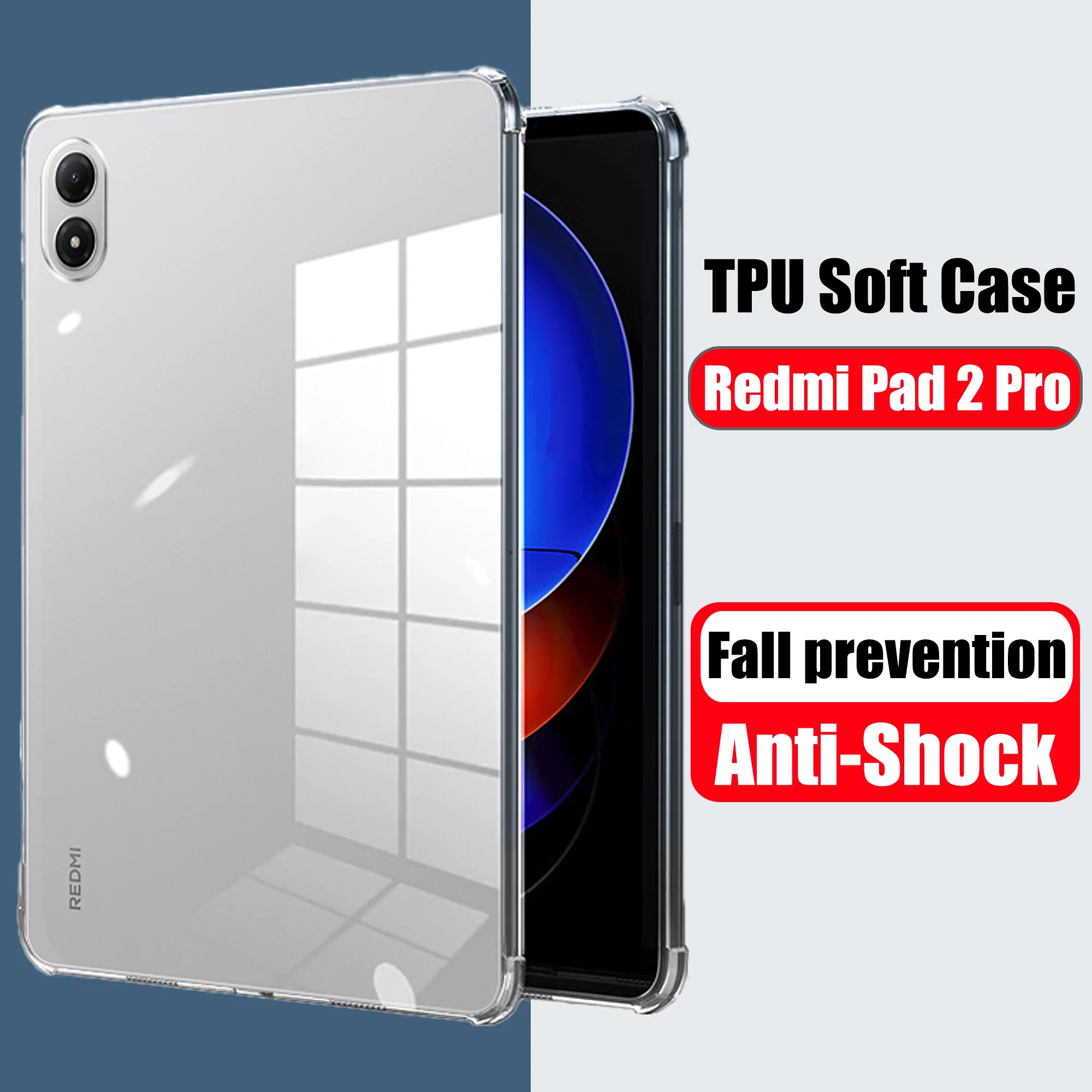 Durable TPU Soft Case - Anti-Collision Four-Corner Protection 12.1 Inch Tablet Cover