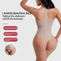 Body Shapewear sans couture pour femmes, Fajas Colombianas, modelant tout le corps, string doux, contrôle du ventre, rehausseur de fesses, sous-vêtements amincissants 4