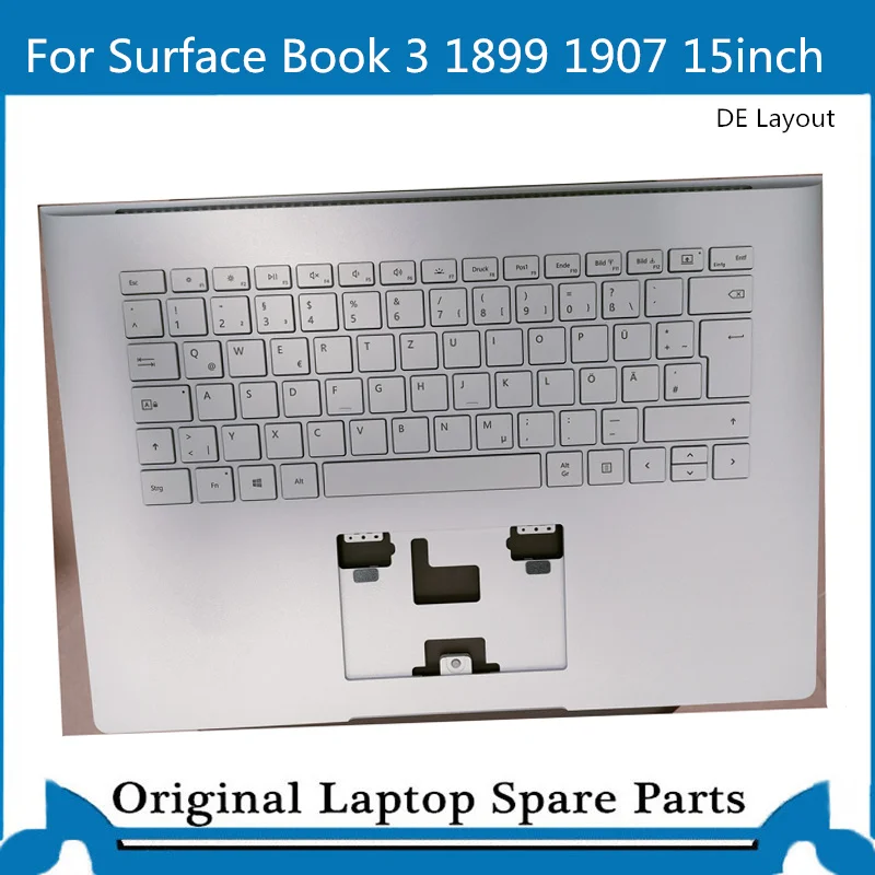 Replcement for Surface Book 3 1899 1907 Topcase with Keyboard 15 Inch DE GR Layout