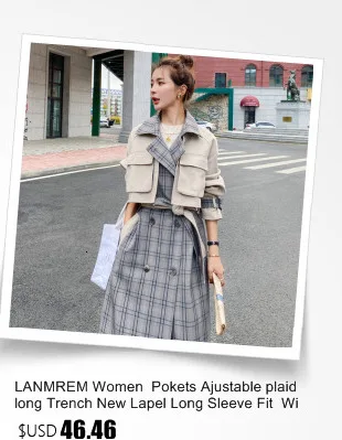 LANMREM Women's autumn winter Grey Super Long Windbreaker Coat Temperament Loose Fit Fashion Tide Autumn 2022 New Arrival 2K2252 ladies long puffer coat