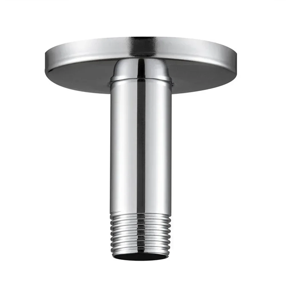 Shower Pipe Extension Shower Head Extender 10cm Wall Mounted Ceiling Shower Arm Extension Rod Shower Head Extension Head Holder Fixed Bathroom Pipe Bathroom Access