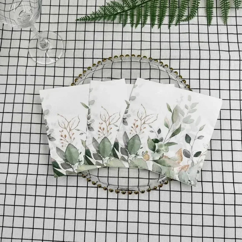 Paper Napkins Disposable Paper Placemats Tissue Paper Decoration 20pcs 2-Ply Colourful Printed Napkins