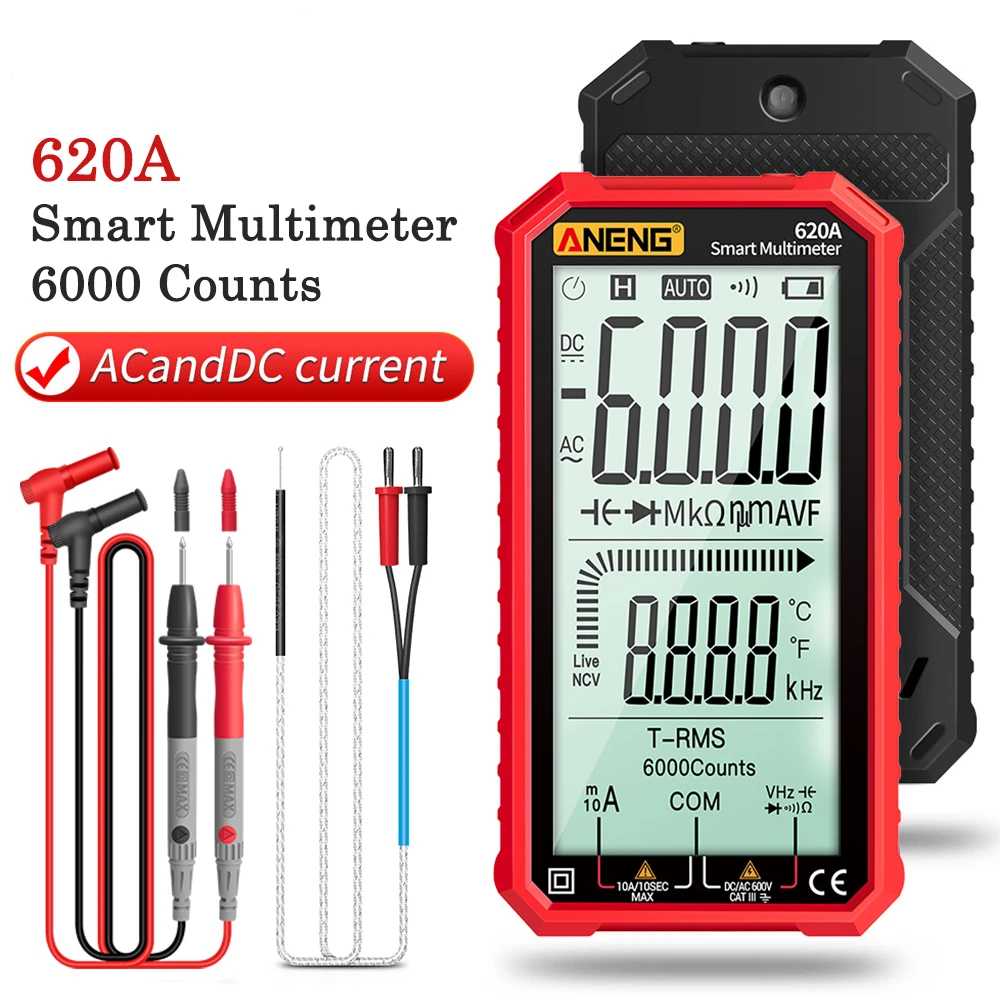 ANENG-620A  Ʈ Ƽ Ʈ ׽, 6000 īƮ  RMS ڵ  ĿнϽ  µ 