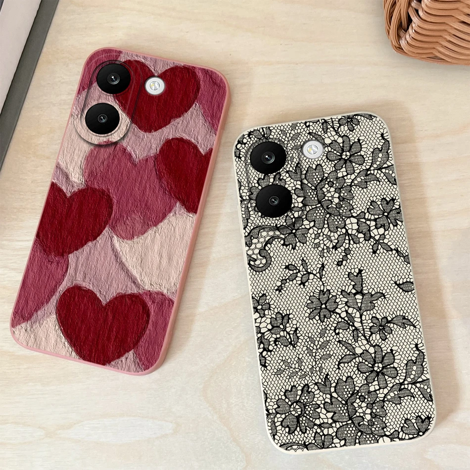 Creative Fruit Pattern Slim Silicone Phone Case with Lens Protection - Soft Back Cover