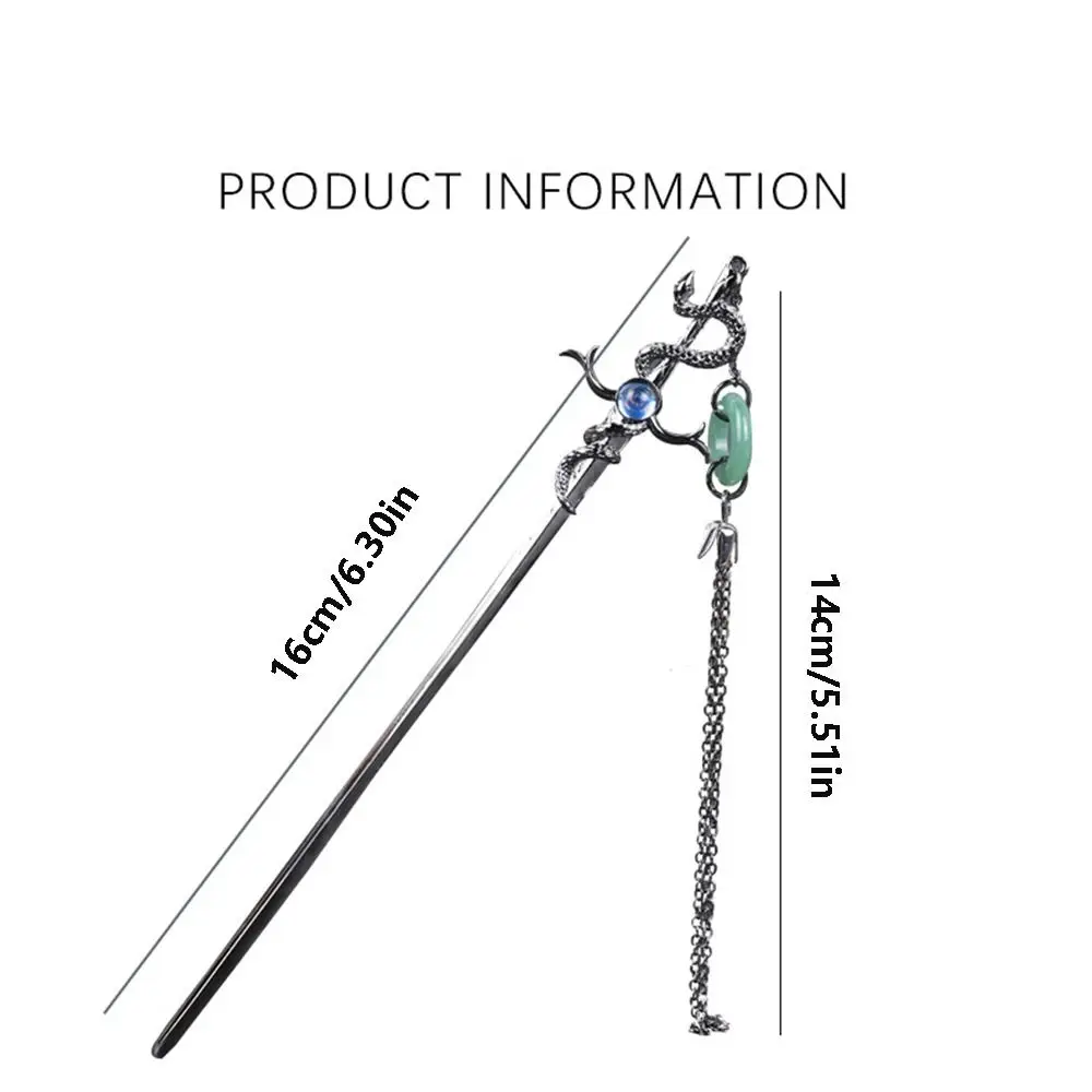 Copper Butterfly Gift Hanfu Headdress Tassel Hair Stick Geometric Hair Stick New Chinese Style Hairpin Hairstyle Design Tool