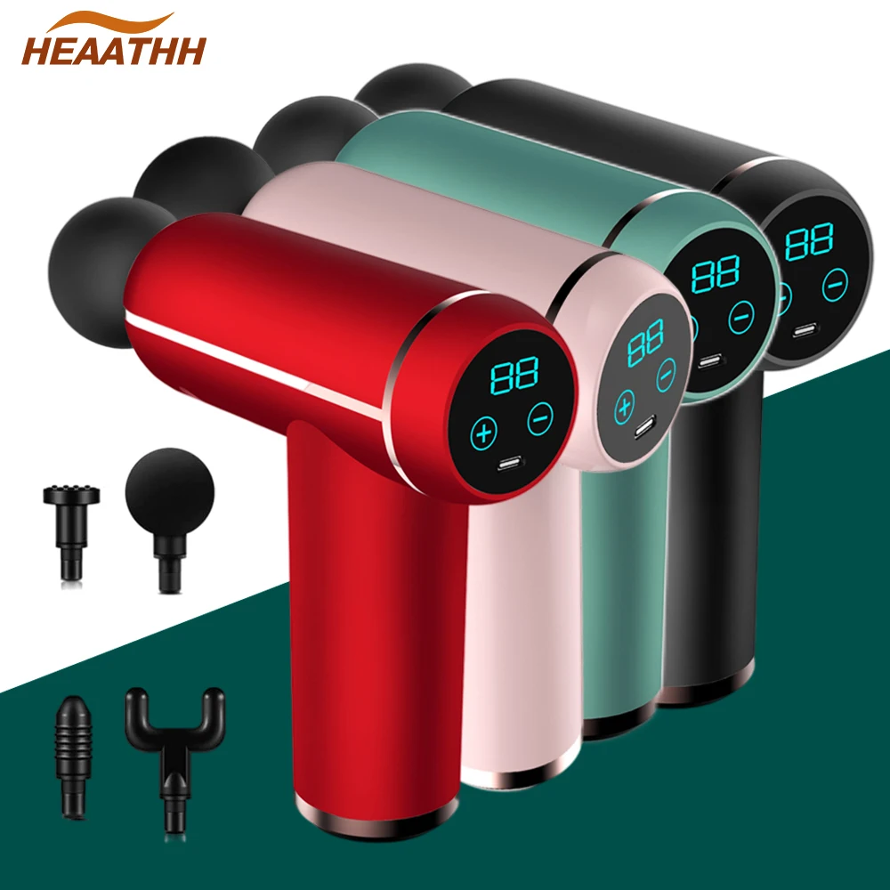 Pistolet De Massage TeezFit - Soulage Les Muscles, Rechargeable, Avec 4 Embouts !