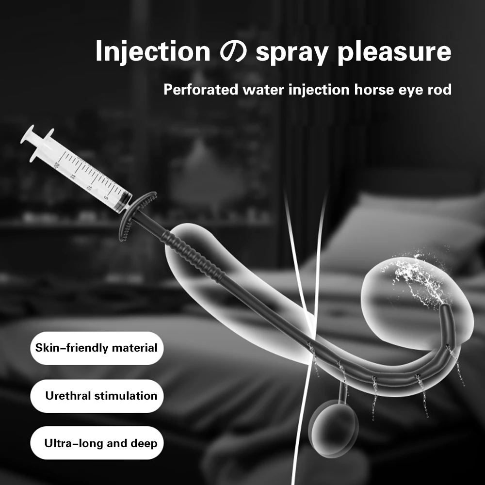 Penis Sex Toys Silicone Horse Eye Stick Urethral Catheter Dilator Penis Massage Stimulation Adult Toy Sounding Plug Insert Sex Toys For Men Gay