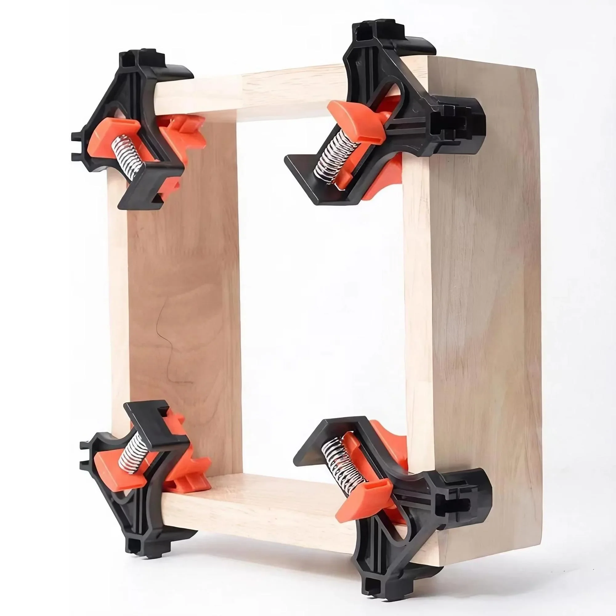 Professional Woodworking 90&deg; Right Angle Clamps Premium Accurate Frame and Cabinet Assembly Tools for Carpentry and DIY