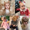 10Pcs/Set Solid Color Kids Bows Hair Clips for Baby Girls Handmade Ribbon Bowknot Hairpin Barrettes New Year Hair Accessories 3