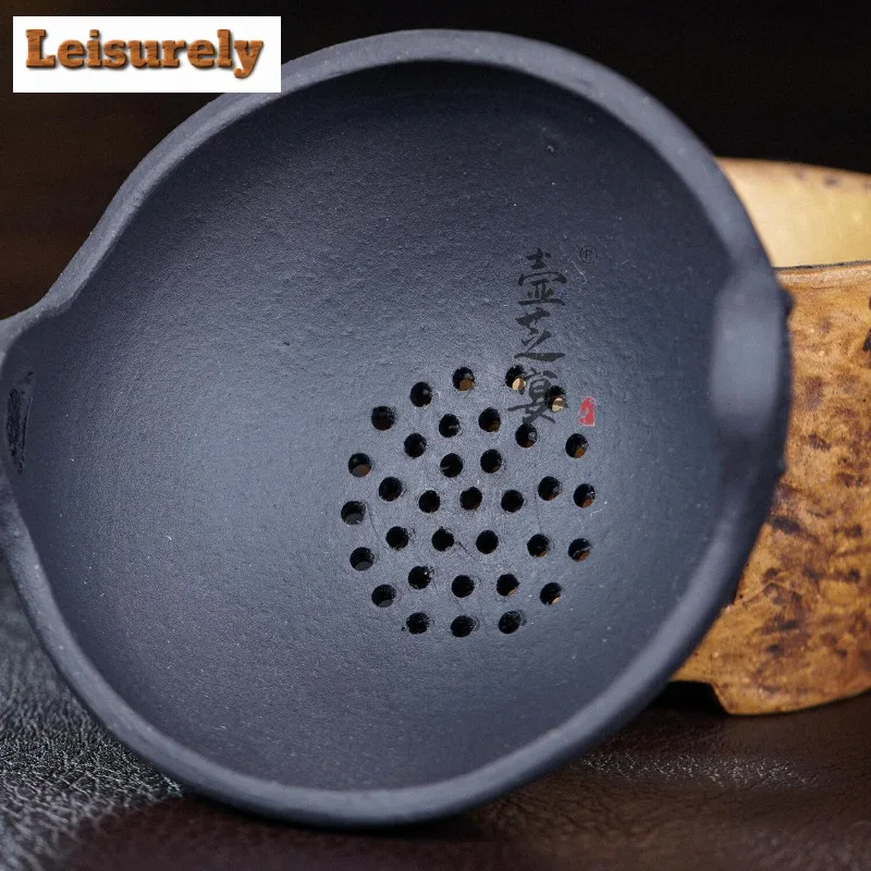 Yixing Zisha Cauldron Tea Separator Infusor Retro Tea Strainer Dispenser Household Tea Maker Tea Filter Drinkware Ornaments Gift