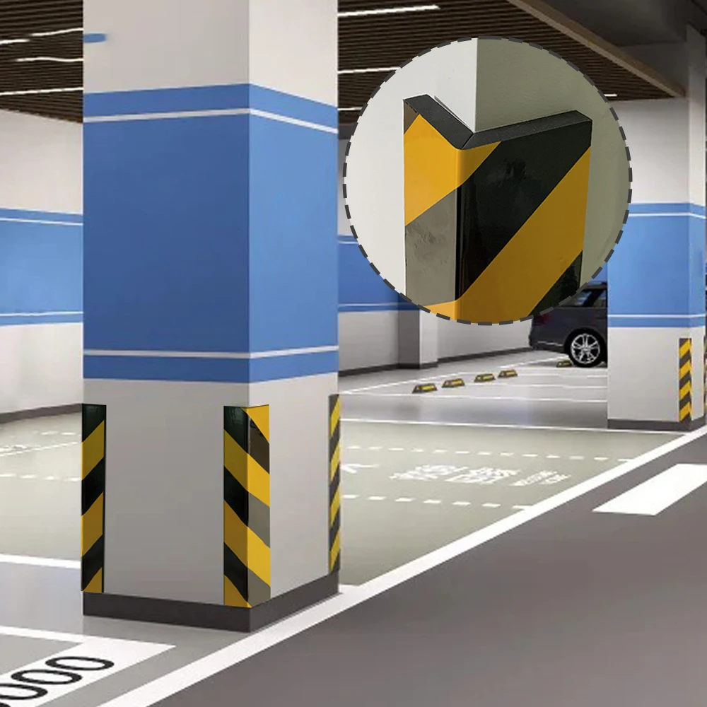 1/2/4PCS Car Anti-collision Corner Guard Parking Foam Warning Signs Bumper Wall Protector Sticker