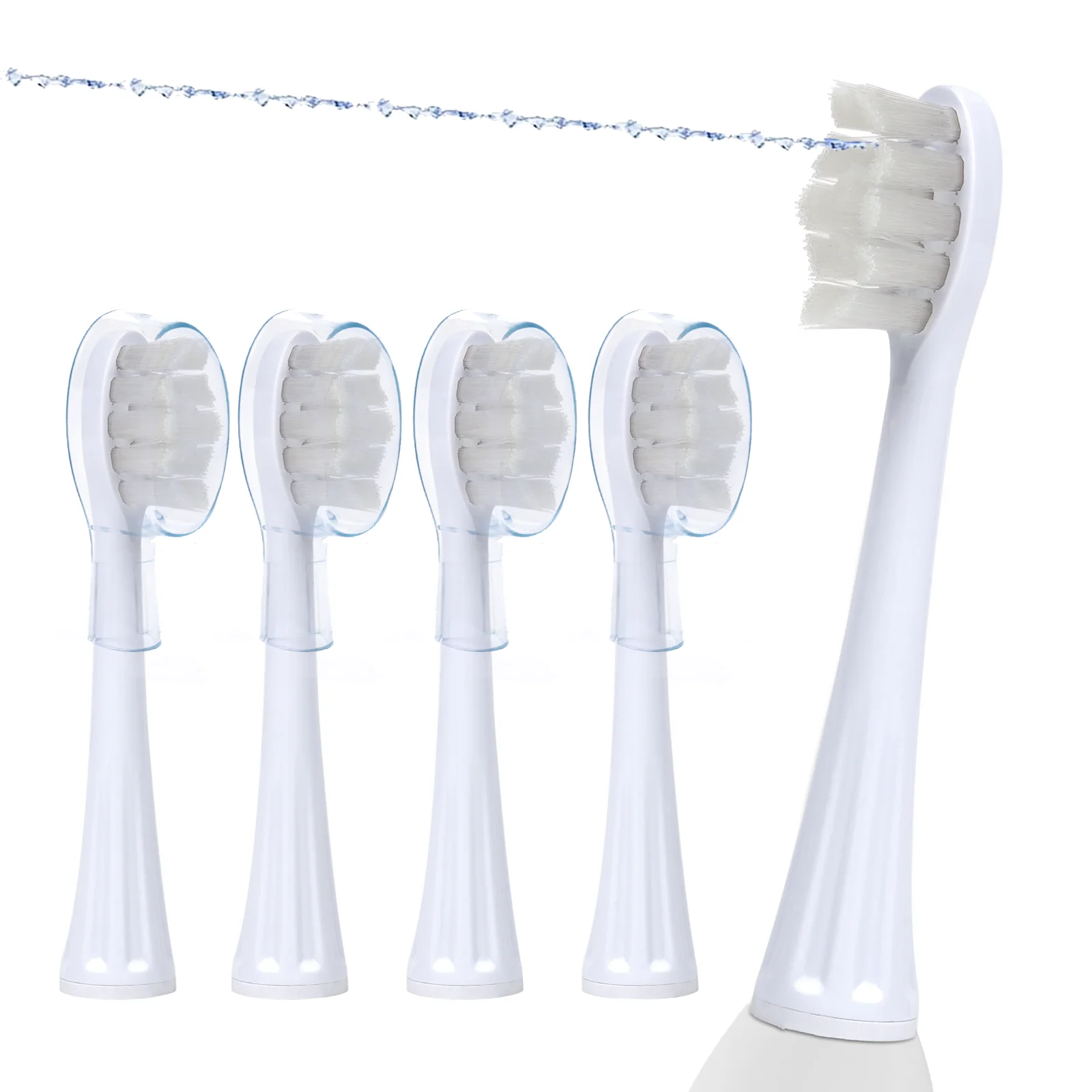 Substituição Toothbrush Cabeças com Capas Fit para Waterpik Sonic Fusion Sf01 Sf02 2.0 Sf03 Sf045 Pack