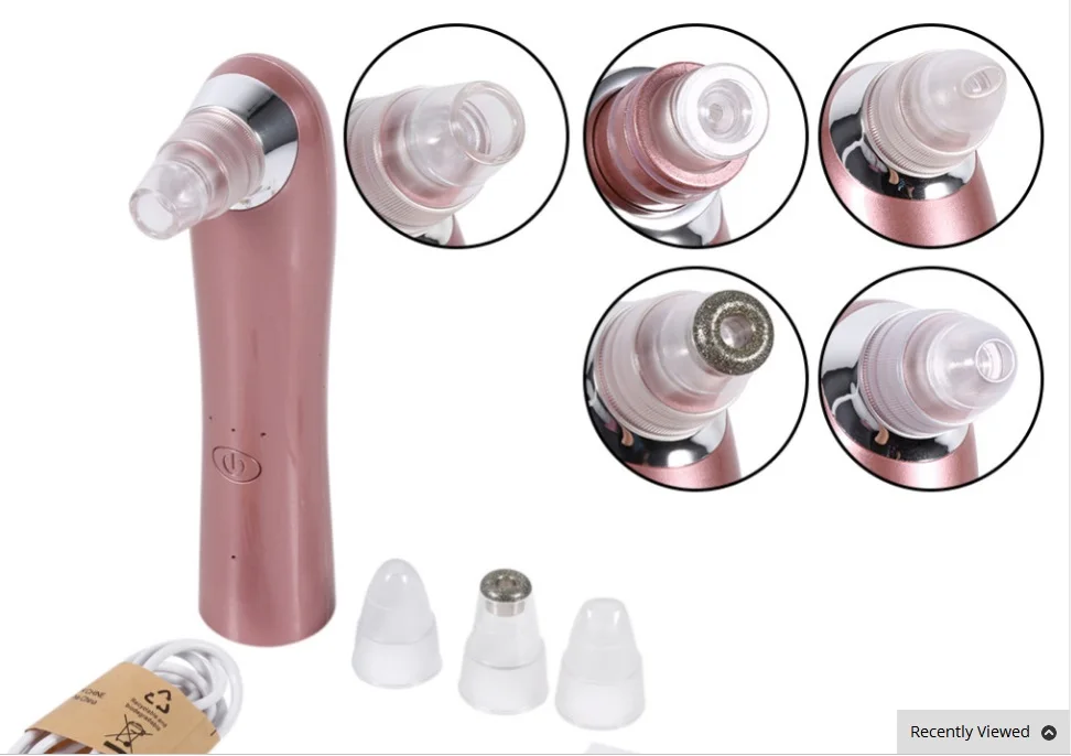 Pore Cleaner Black Head acne treatment Suction Extractor 1419 set facial and whitehead head electronic blackhead remover vacuum